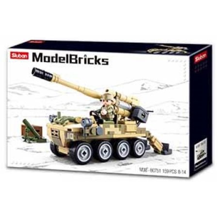 TEXAS TOY DISTRIBUTION Model Bricks Bobcat 8 x 8 All Terrain Assault Vehicle Building Brick Kit 161 Piece 751